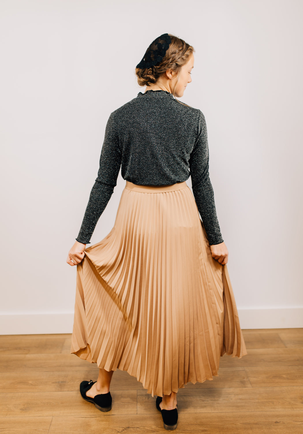 'Sienna' Pleated Maxi Skirt