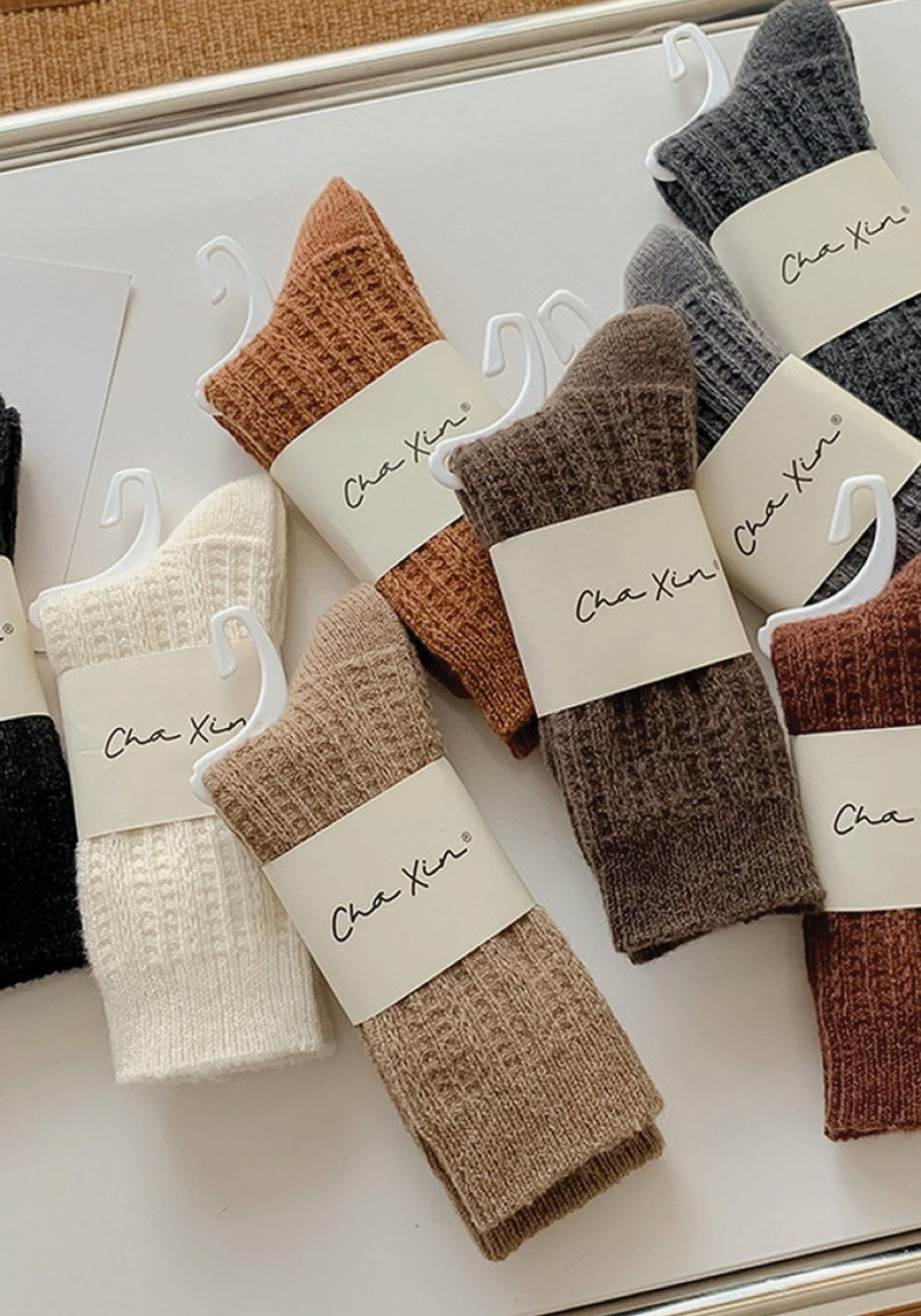 Simple Mid-Calf Wool Sock