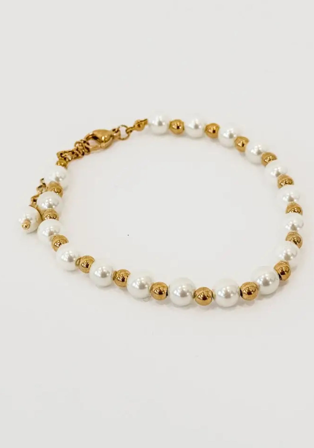 'Stella' Pearl and Chain Bracelet