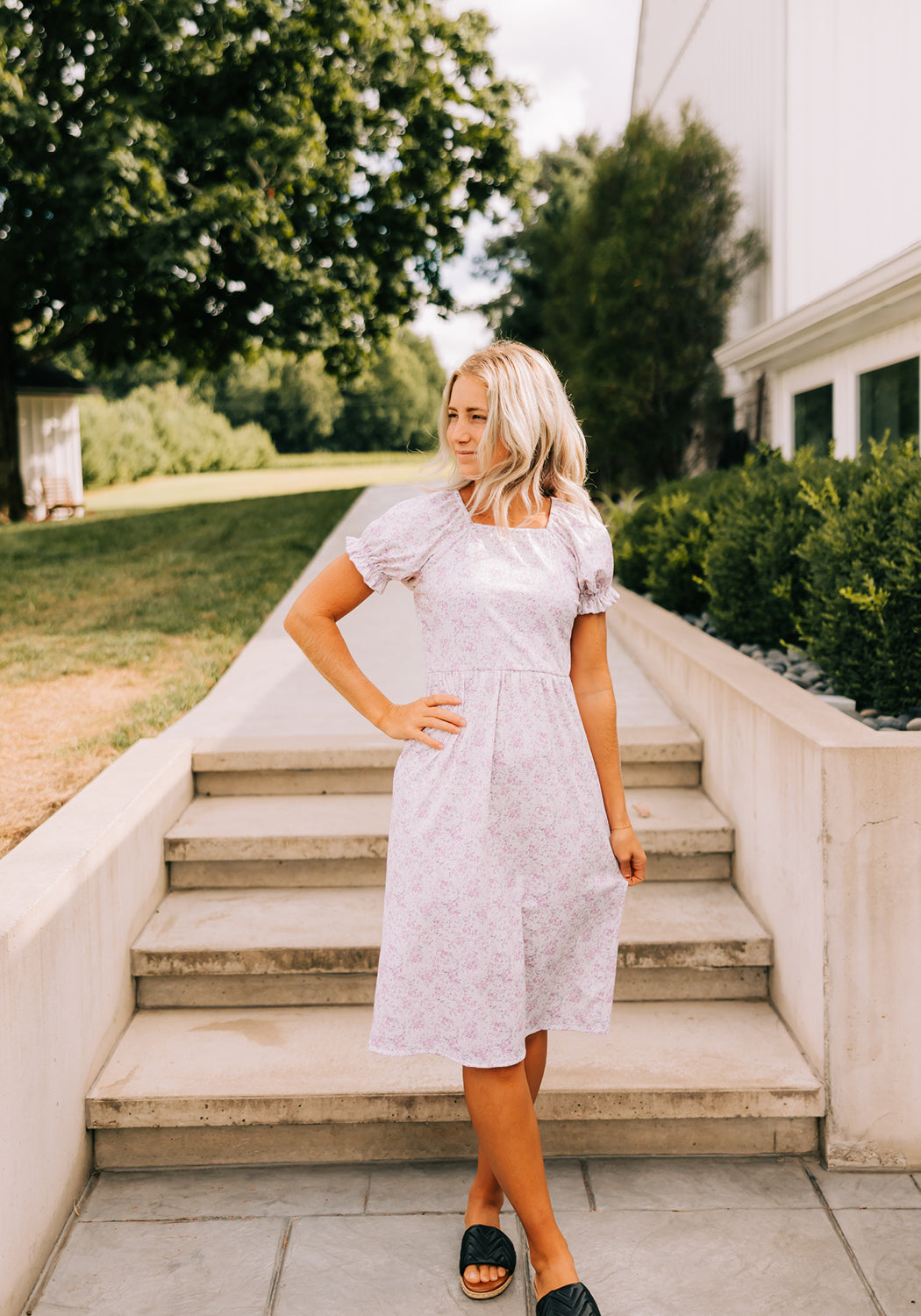 stella midi dress Stella Midi Dotted Dress
