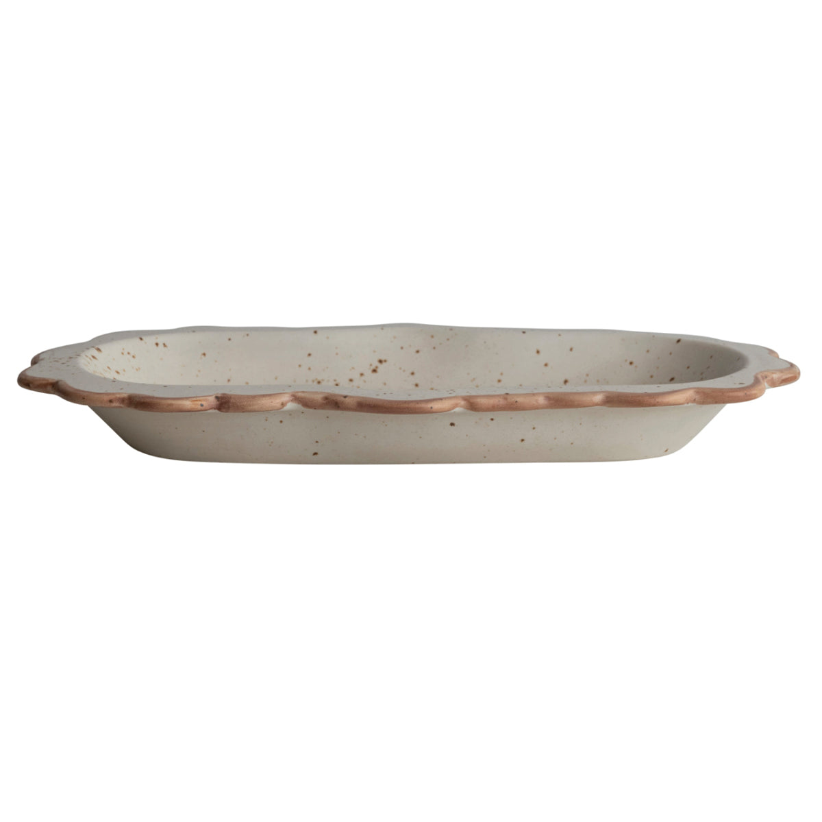 Stoneware Scalloped Platter