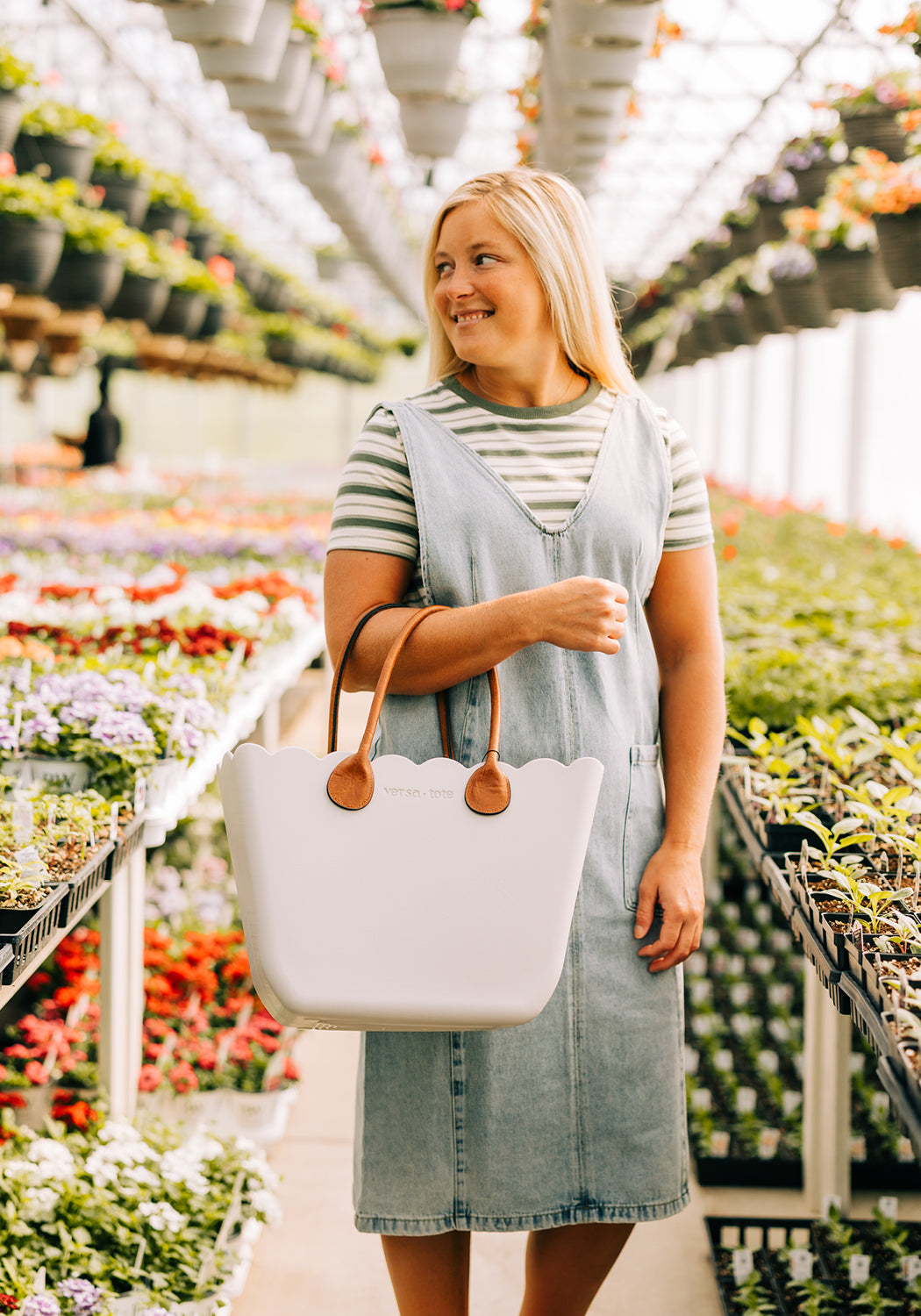 The 'Elaine' Scalloped Tote