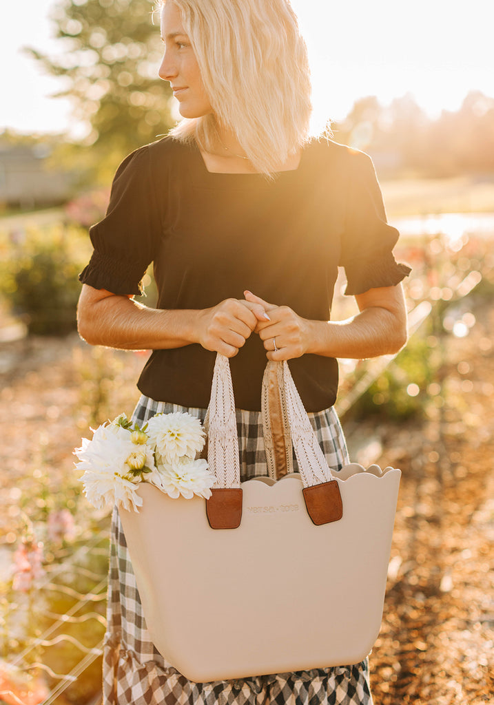 The Elaine Scalloped Tote