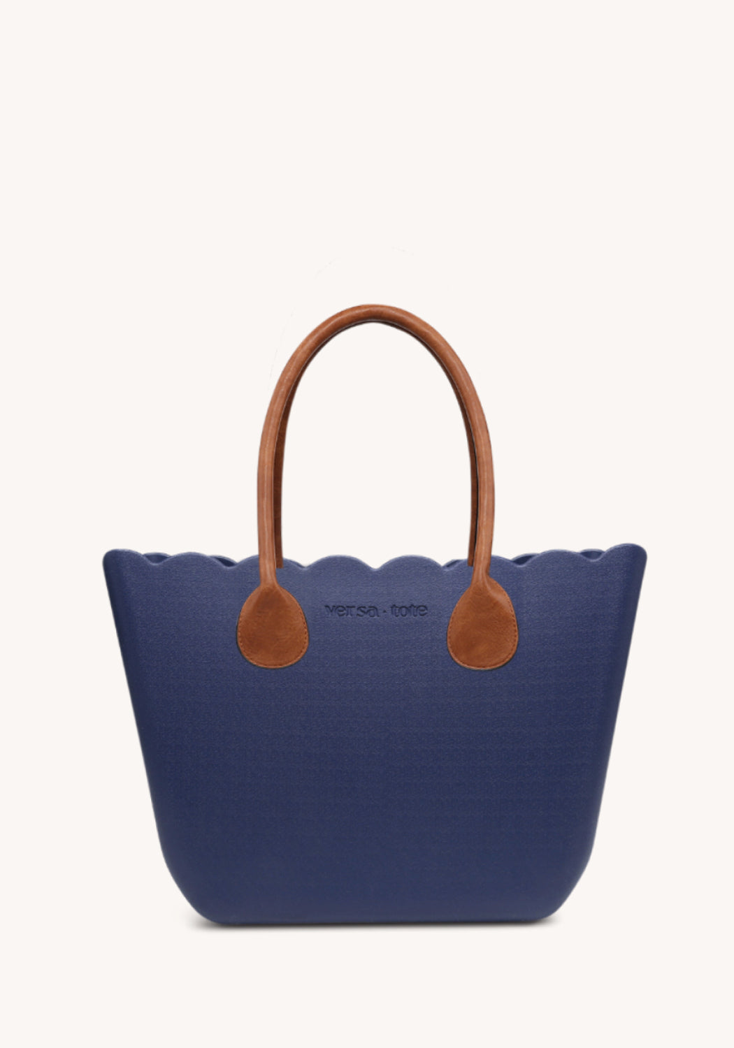 The 'Iva' Navy Scalloped Tote