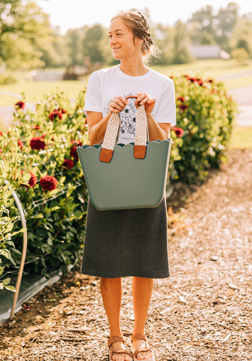 The 'Sienna' Scalloped Tote