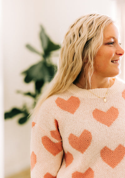 'Vallie' Cute Heart Sweater