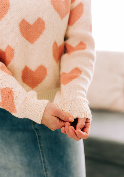 'Vallie' Cute Heart Sweater