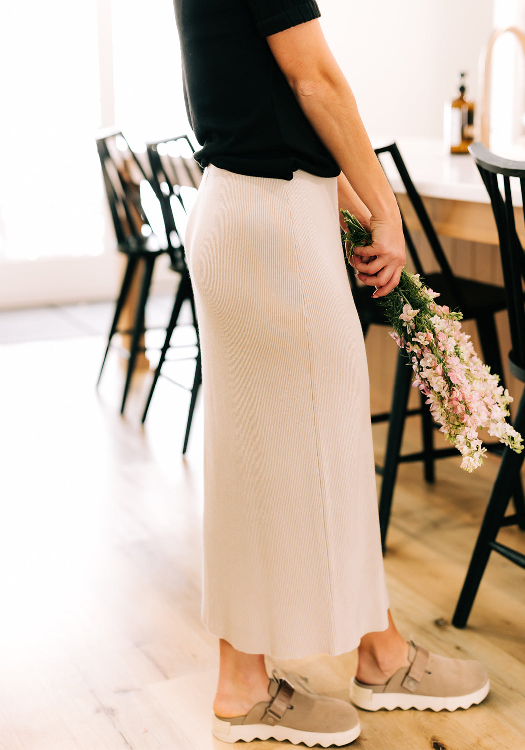 'Vera' Knit Midi Skirt