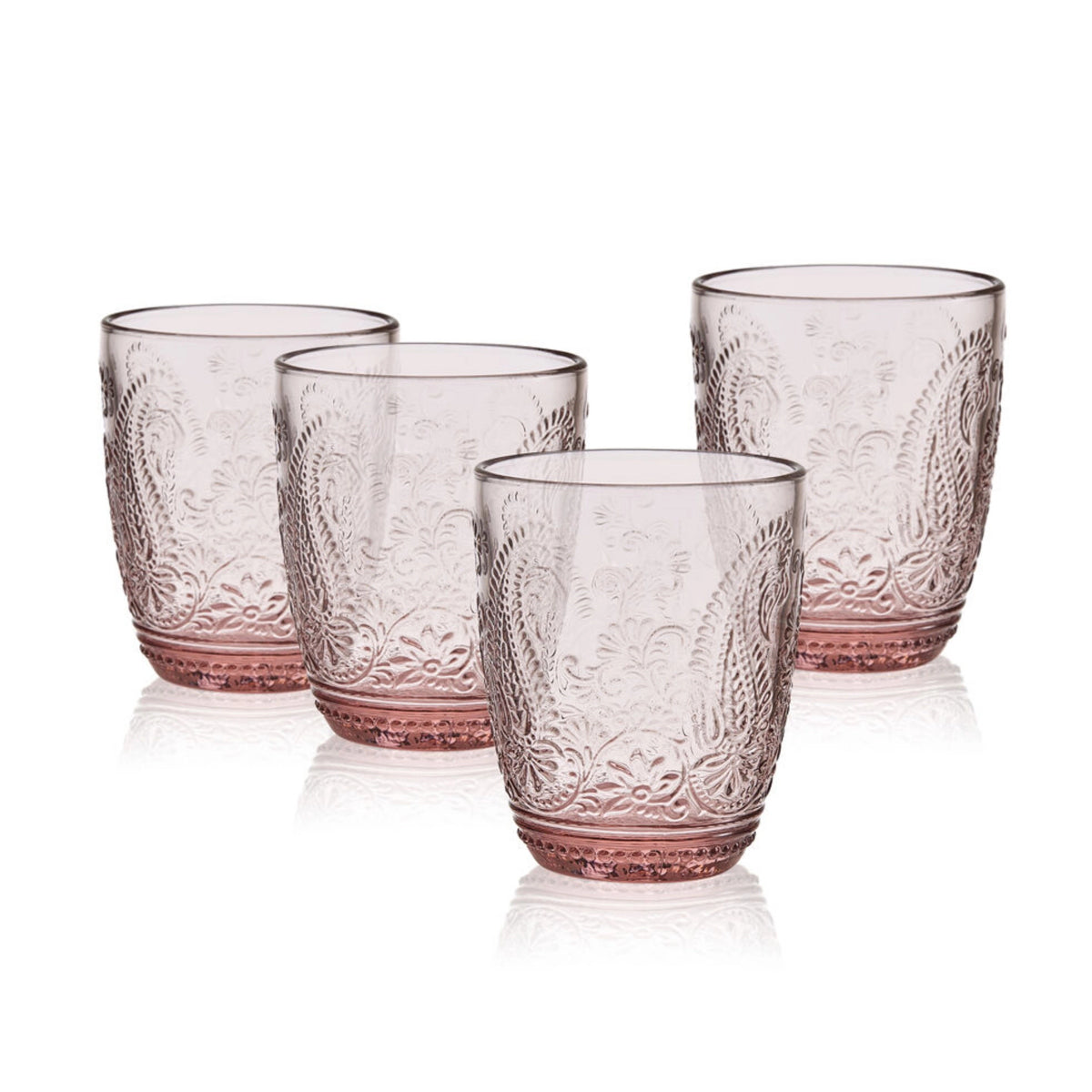 Vintage Blush Glass Cups