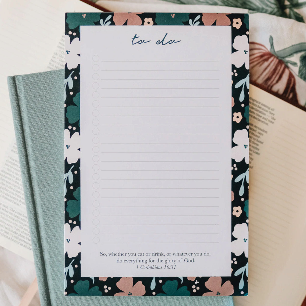 To do Floral Notepad